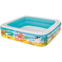 Piscine Avec Auvent 140 X 140 X 114 Cm Bleu 52192 Bestway -Trait Piscine Soldes Magasin 11311063 5