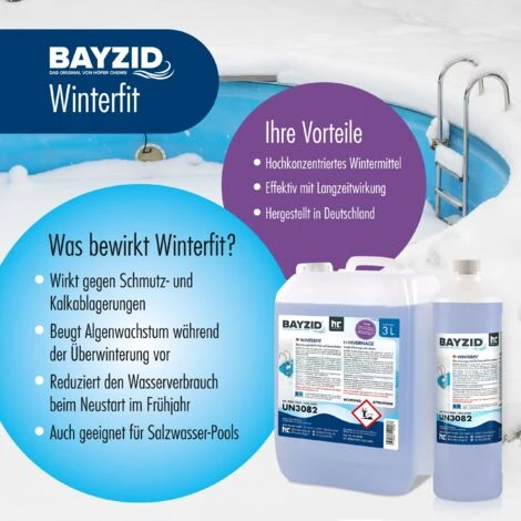 1 X 5 Litre BAYZID Winterfit Produit D'hivernage Piscine 4 1 X 5 Litre BAYZID Winterfit Produit D'hivernage Piscine – Image 2