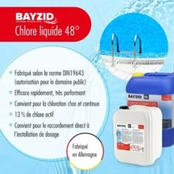 2 X 12,5 Kg (10 L) Bayzid Chlore Liquide 48° -Trait Piscine Soldes Magasin 13208820 3