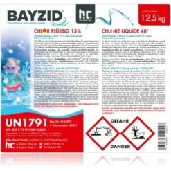 2 X 12,5 Kg (10 L) Bayzid Chlore Liquide 48° -Trait Piscine Soldes Magasin 13208820 4