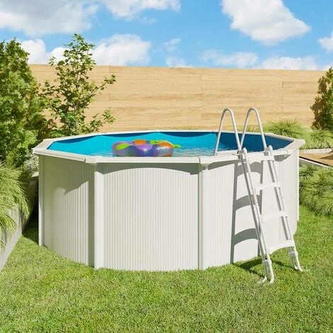 Piscine Hors Sol Acier Ronde Ø 3,65 X 1,20 M Blanche SAPHIR 4 Piscine Hors Sol Acier Ronde Ø 3,65 X 1,20 M Blanche SAPHIR – Image 2
