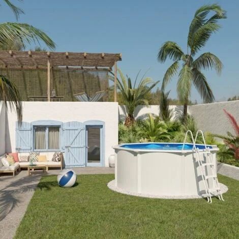 Piscine Hors Sol Acier Ronde Ø 3,65 X 1,20 M Blanche SAPHIR 5 Piscine Hors Sol Acier Ronde Ø 3,65 X 1,20 M Blanche SAPHIR – Image 3