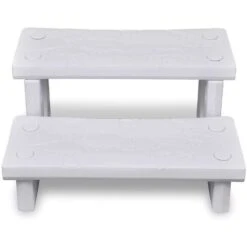 VIDAXL Marches De Spa Blanc 7 VIDAXL Marches De Spa Blanc -Trait Piscine Soldes Magasin 14282228 2