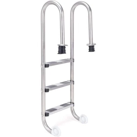 COSTWAY Échelle De Piscine à 3 Marches 1,32m Échelle De Sécurité Pour Piscine En 304 Acier Inoxydable Échelle De Marche 3 COSTWAY Échelle De Piscine à 3 Marches 1,32m Échelle De Sécurité Pour Piscine En 304 Acier Inoxydable Échelle De Marche