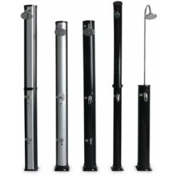 Douche Solaire D'extérieur Gutta Pour Piscine. Terrasse. Jardin Avec Mitigeur. Robinet Et Réservoir De 38L -Trait Piscine Soldes Magasin 17500190 4