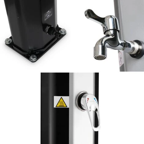 Douche Solaire D'extérieur Aquae Pour Piscine. Terrasse Et Jardin. Avec Mitigeur. Robinet Et Réservoir De 35L 5 Douche Solaire D'extérieur Aquae Pour Piscine. Terrasse Et Jardin. Avec Mitigeur. Robinet Et Réservoir De 35L – Image 3