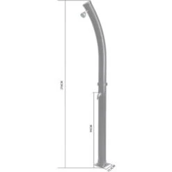 Douche Solaire D'extérieur Cascata Pour Piscine. Terrasse Et Jardin. Avec Mitigeur. Réservoir De 20L 10 Douche Solaire D'extérieur Cascata Pour Piscine. Terrasse Et Jardin. Avec Mitigeur. Réservoir De 20L -Trait Piscine Soldes Magasin 17553699 4