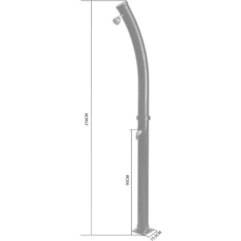 Douche Solaire D'extérieur Cascata Pour Piscine. Terrasse Et Jardin. Avec Mitigeur. Réservoir De 20L 6 Douche Solaire D'extérieur Cascata Pour Piscine. Terrasse Et Jardin. Avec Mitigeur. Réservoir De 20L – Image 4