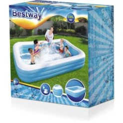 Bestway Piscine Familiale DELUXE 305 X 183 X 56 Cm -Trait Piscine Soldes Magasin 17774254 3