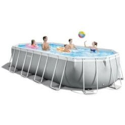 Piscine Tubulaire INTEX Prism Frame - Ovale - 610x305x122cm