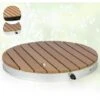 Douche De Jardin - Blumfeldt Sumatra Breeze RD - WPC Aluminium Ø 70.4cm - Douche D'extérieur - Base Antidérapante - Design Rond -Trait Piscine Soldes Magasin 18078696 1