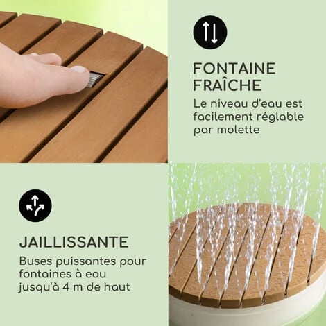 Douche De Jardin - Blumfeldt Sumatra Breeze RD - WPC Aluminium Ø 70.4cm - Douche D'extérieur - Base Antidérapante - Design Rond 6 Douche De Jardin - Blumfeldt Sumatra Breeze RD - WPC Aluminium Ø 70.4cm - Douche D'extérieur - Base Antidérapante - Design Rond – Image 4