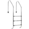 Zelsius Echelle De Piscine à 3 Marches A 50 X 62 X 157 Cm - Argent Avec Protection Antidérapante -Trait Piscine Soldes Magasin 18087091 1
