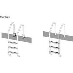 Zelsius Echelle De Piscine à 3 Marches A 50 X 62 X 157 Cm - Argent Avec Protection Antidérapante 9 Zelsius Echelle De Piscine à 3 Marches A 50 X 62 X 157 Cm - Argent Avec Protection Antidérapante -Trait Piscine Soldes Magasin 18087091 3
