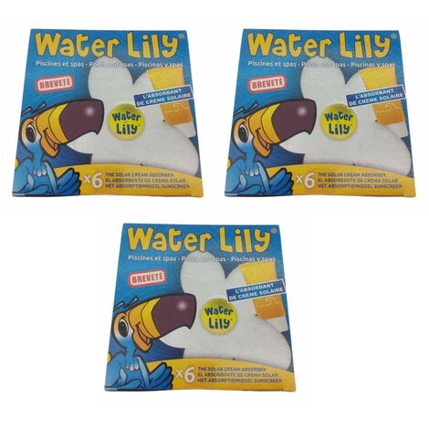 Lot De 3 Boites Absorbant Spécifique Des Résidus Gras - Water Lilly - TOUCAN 3 Lot De 3 Boites Absorbant Spécifique Des Résidus Gras - Water Lilly - TOUCAN