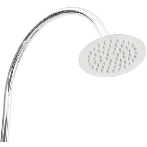 Douche De Jardin Blanc Bois VidaXL 6 Douche De Jardin Blanc Bois VidaXL – Image 5