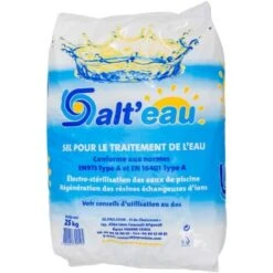 Sel Pour Traitement De L'eau De Piscine Sac De 25kg