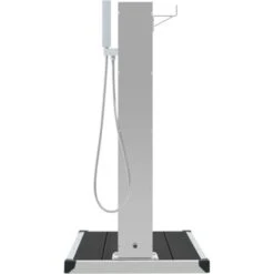 Douche D'extérieur Avec Receveur De Douche WPC Acier Inoxydable VidaXL -Trait Piscine Soldes Magasin 19518948 4