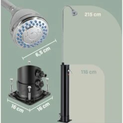 Douche Solaire De Jardin 215 Cm Max. 60° énergie Solaire Piscine Camping Spa 11 Douche Solaire De Jardin 215 Cm Max. 60° énergie Solaire Piscine Camping Spa -Trait Piscine Soldes Magasin 21371176 5