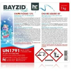 15 X 1 Kg Bayzid Chlore Choc Liquide 48° 11 15 X 1 Kg Bayzid Chlore Choc Liquide 48° -Trait Piscine Soldes Magasin 2579380 5