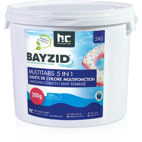 1 X 5 Kg Bayzid Galets De Chlore Multifonction (200g) 4 1 X 5 Kg Bayzid Galets De Chlore Multifonction (200g) – Image 2