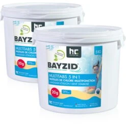 2 X 5 Kg Bayzid Pastilles De Chlore Multifonction (20g)