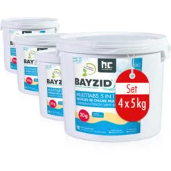 4 X 5 Kg Bayzid Pastilles De Chlore Multifonction (20g)