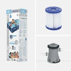 Bestway Piscine Tubulaire Leman Avec Filtre à Cartouche Et Pompe De Filtration. Piscine Hors Sol 3x2 M 11 Bestway Piscine Tubulaire Leman Avec Filtre à Cartouche Et Pompe De Filtration. Piscine Hors Sol 3x2 M -Trait Piscine Soldes Magasin 28108605 5