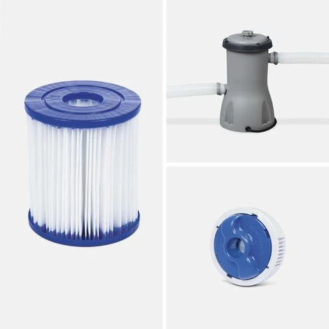 Piscine Tubulaire Hors Sol Vostok Gris Foncé Bestway. Rectangulaire 4x2m Avec Pompe. Filtre à Cartouche. Diffuseur Et échelle 6 Piscine Tubulaire Hors Sol Vostok Gris Foncé Bestway. Rectangulaire 4x2m Avec Pompe. Filtre à Cartouche. Diffuseur Et échelle – Image 4