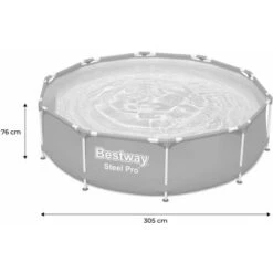 Piscine Tubulaire BESTWAY - Connemara Ø3.05m Bleue Foncée - Piscine Ronde Ø3.05m Avec Pompe De Filtration. Piscine Hors Sol. Armature Acier 9 Piscine Tubulaire BESTWAY - Connemara Ø3.05m Bleue Foncée - Piscine Ronde Ø3.05m Avec Pompe De Filtration. Piscine Hors Sol. Armature Acier -Trait Piscine Soldes Magasin 28171321 3