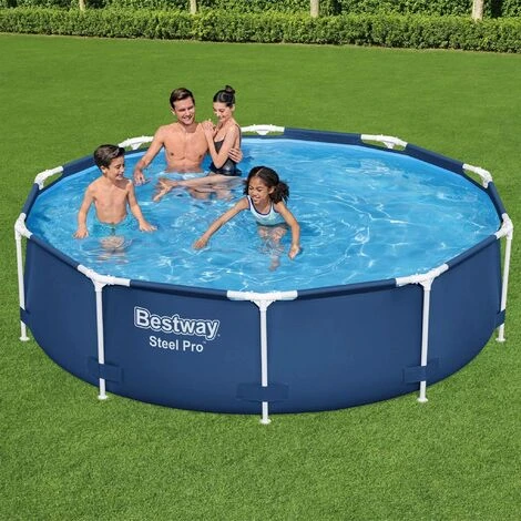 Piscine Tubulaire BESTWAY - Connemara Ø3.05m Bleue Foncée - Piscine Ronde Ø3.05m Avec Pompe De Filtration. Piscine Hors Sol. Armature Acier 6 Piscine Tubulaire BESTWAY - Connemara Ø3.05m Bleue Foncée - Piscine Ronde Ø3.05m Avec Pompe De Filtration. Piscine Hors Sol. Armature Acier – Image 4