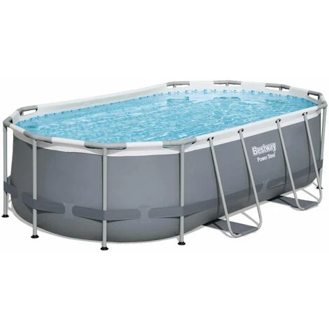 Kit Piscine Complet BESTWAY – Spinelle Grise – Piscine Ovale Tubulaire Pompe De Filtration Et Kit De Réparation Inclus 4x2 M 4 Kit Piscine Complet BESTWAY – Spinelle Grise – Piscine Ovale Tubulaire Pompe De Filtration Et Kit De Réparation Inclus 4x2 M – Image 2