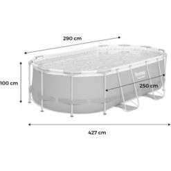 Kit Piscine Complet BESTWAY – Spinelle Grise – Piscine Ovale Tubulaire Pompe De Filtration Et Kit De Réparation Inclus 4x2 M 11 Kit Piscine Complet BESTWAY – Spinelle Grise – Piscine Ovale Tubulaire Pompe De Filtration Et Kit De Réparation Inclus 4x2 M -Trait Piscine Soldes Magasin 28171334 5