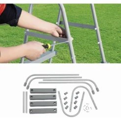 Echelle Symétrique Hors Sol 2 Marches Pour Piscine D’une Hauteur De 84cm Max.. Accessoire Piscine -Trait Piscine Soldes Magasin 28187584 3