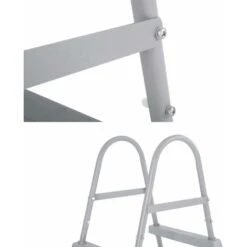 Echelle Symétrique Hors Sol 2 Marches Pour Piscine D’une Hauteur De 84cm Max.. Accessoire Piscine -Trait Piscine Soldes Magasin 28187584 5