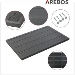 AREBOS Élément De Sol Pour Douche Solaire Ou Piscine Douche De Jardin Douche De Piscine Plaque De Sol 101 X 63 X 5,5 Cm 9 AREBOS Élément De Sol Pour Douche Solaire Ou Piscine Douche De Jardin Douche De Piscine Plaque De Sol 101 X 63 X 5,5 Cm -Trait Piscine Soldes Magasin 29381189 3