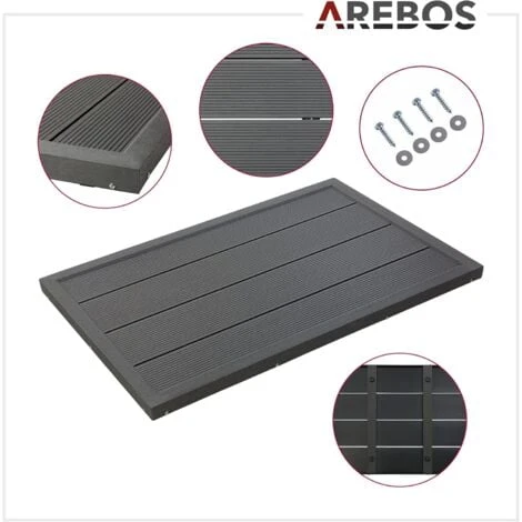 AREBOS Élément De Sol Pour Douche Solaire Ou Piscine Douche De Jardin Douche De Piscine Plaque De Sol 101 X 63 X 5,5 Cm 5 AREBOS Élément De Sol Pour Douche Solaire Ou Piscine Douche De Jardin Douche De Piscine Plaque De Sol 101 X 63 X 5,5 Cm – Image 3