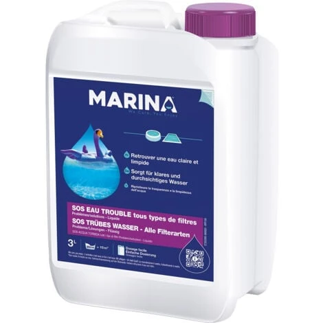Marina - SOS Eau Trouble Floculant Liquide 3L 3 Marina - SOS Eau Trouble Floculant Liquide 3L