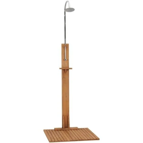 Douche De Jardin 75x75x210 Cm Bois De Teck Solide VidaXL 3 Douche De Jardin 75x75x210 Cm Bois De Teck Solide VidaXL
