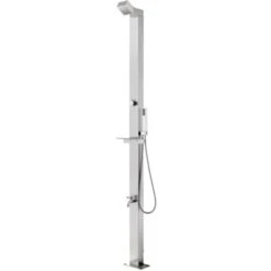 Douche De Jardin 220 Cm Acier Inoxydable VidaXL