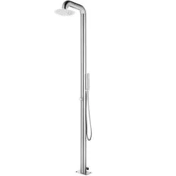 Douche De Jardin 225 Cm Acier Inoxydable VidaXL