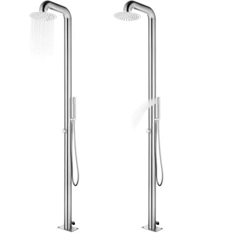 Douche De Jardin 225 Cm Acier Inoxydable VidaXL 4 Douche De Jardin 225 Cm Acier Inoxydable VidaXL – Image 2