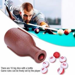 16 Dés De Piscine En Caoutchouc Pour Accessoires De Billard Parfait Numérotés, Grande Bouteille De Shaker, Pour La Piscine De Kelly, De Pois Et De Pilule Et Autres 10 16 Dés De Piscine En Caoutchouc Pour Accessoires De Billard Parfait Numérotés, Grande Bouteille De Shaker, Pour La Piscine De Kelly, De Pois Et De Pilule Et Autres -Trait Piscine Soldes Magasin 33436108 4