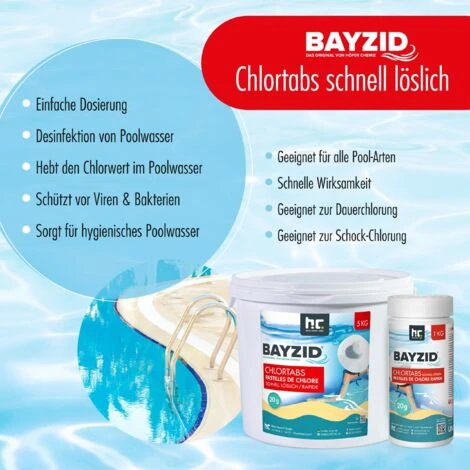2 X 5 Kg Bayzid Pastilles De Chlore Choc (20g) 4 2 X 5 Kg Bayzid Pastilles De Chlore Choc (20g) – Image 2