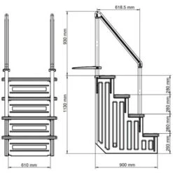 GRE Échelle Synthétique Accès Facile Pour Piscine Enterrée EPE30 7 GRE Échelle Synthétique Accès Facile Pour Piscine Enterrée EPE30 -Trait Piscine Soldes Magasin 3385729 3