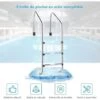 COSTWAY Échelle De Piscine à 3 Niveaux 147cm En Acier Inoxydable Avec Marches Antidérapantes Et Mains Courantes Confortables -Trait Piscine Soldes Magasin 34634899 1