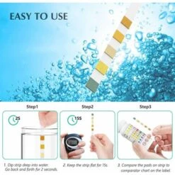 Kueatily 6 En 1 Pour Piscine,Lot De 50 Kit D'analyse De L'eau,Bandelettes De Test Pour Piscine,pour Test De Qualité D'eau Sur Chlore, Brome, Nitrite, Nitrate, Dureté, Alcalinité Totale, PH 10 Kueatily 6 En 1 Pour Piscine,Lot De 50 Kit D'analyse De L'eau,Bandelettes De Test Pour Piscine,pour Test De Qualité D'eau Sur Chlore, Brome, Nitrite, Nitrate, Dureté, Alcalinité Totale, PH -Trait Piscine Soldes Magasin 37154114 4
