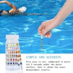 Kueatily 6 En 1 Pour Piscine,Lot De 50 Kit D'analyse De L'eau,Bandelettes De Test Pour Piscine,pour Test De Qualité D'eau Sur Chlore, Brome, Nitrite, Nitrate, Dureté, Alcalinité Totale, PH 11 Kueatily 6 En 1 Pour Piscine,Lot De 50 Kit D'analyse De L'eau,Bandelettes De Test Pour Piscine,pour Test De Qualité D'eau Sur Chlore, Brome, Nitrite, Nitrate, Dureté, Alcalinité Totale, PH -Trait Piscine Soldes Magasin 37154114 5