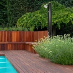 Douche Solaire 35L Avec Pomme Jet Pluie Douche De Jardin Noire Avec Plaque De Base Douche De Piscine 9 Douche Solaire 35L Avec Pomme Jet Pluie Douche De Jardin Noire Avec Plaque De Base Douche De Piscine -Trait Piscine Soldes Magasin 42844324 3