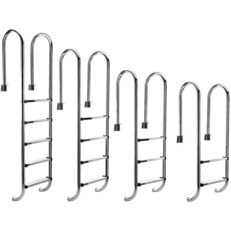 Bc-elec - PL004 Echelle De Piscine à 4 échelons En Acier Inoxydable 304SS, 183cm, Escalier Piscine à 4 Marches 6 Bc-elec - PL004 Echelle De Piscine à 4 échelons En Acier Inoxydable 304SS, 183cm, Escalier Piscine à 4 Marches – Image 4